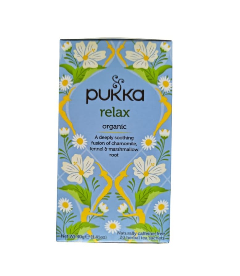 Pukka Relax Organic Herbal Tea 20Ts - Black Bean Foods